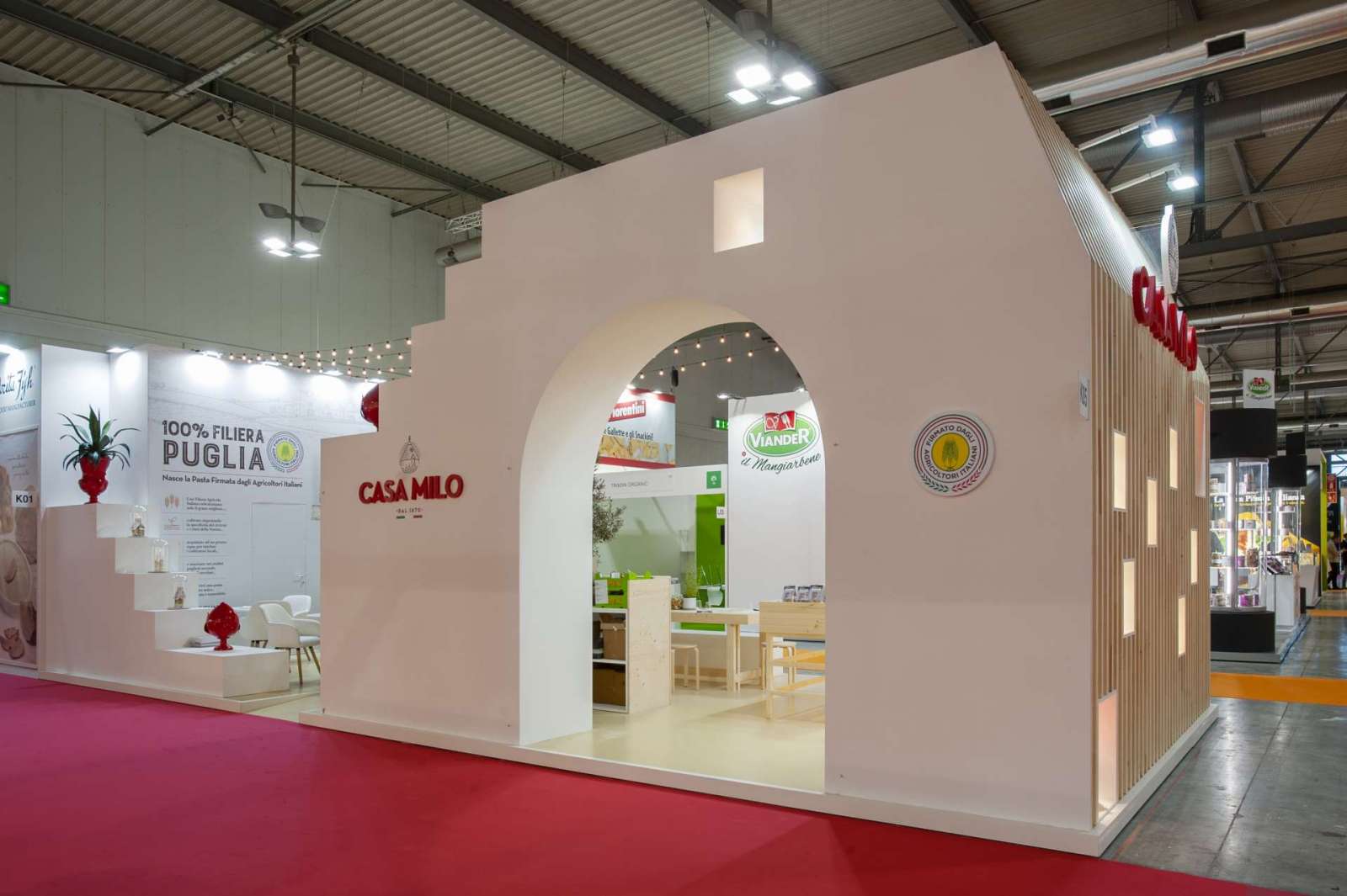 Ingresso stand personalizzato Casa Milo