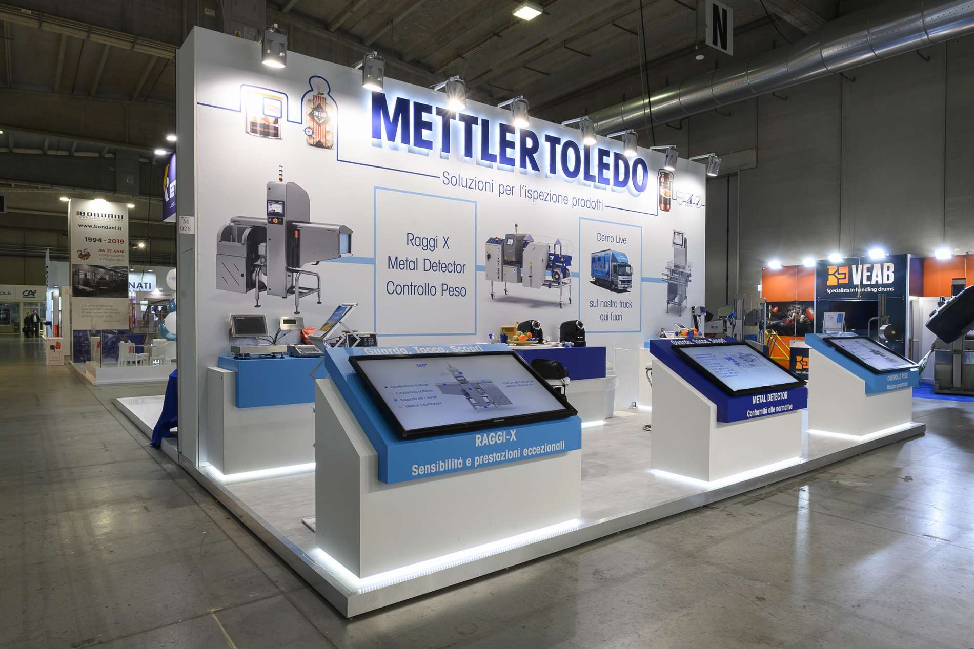 Stand personalizzato Mettler Toledo