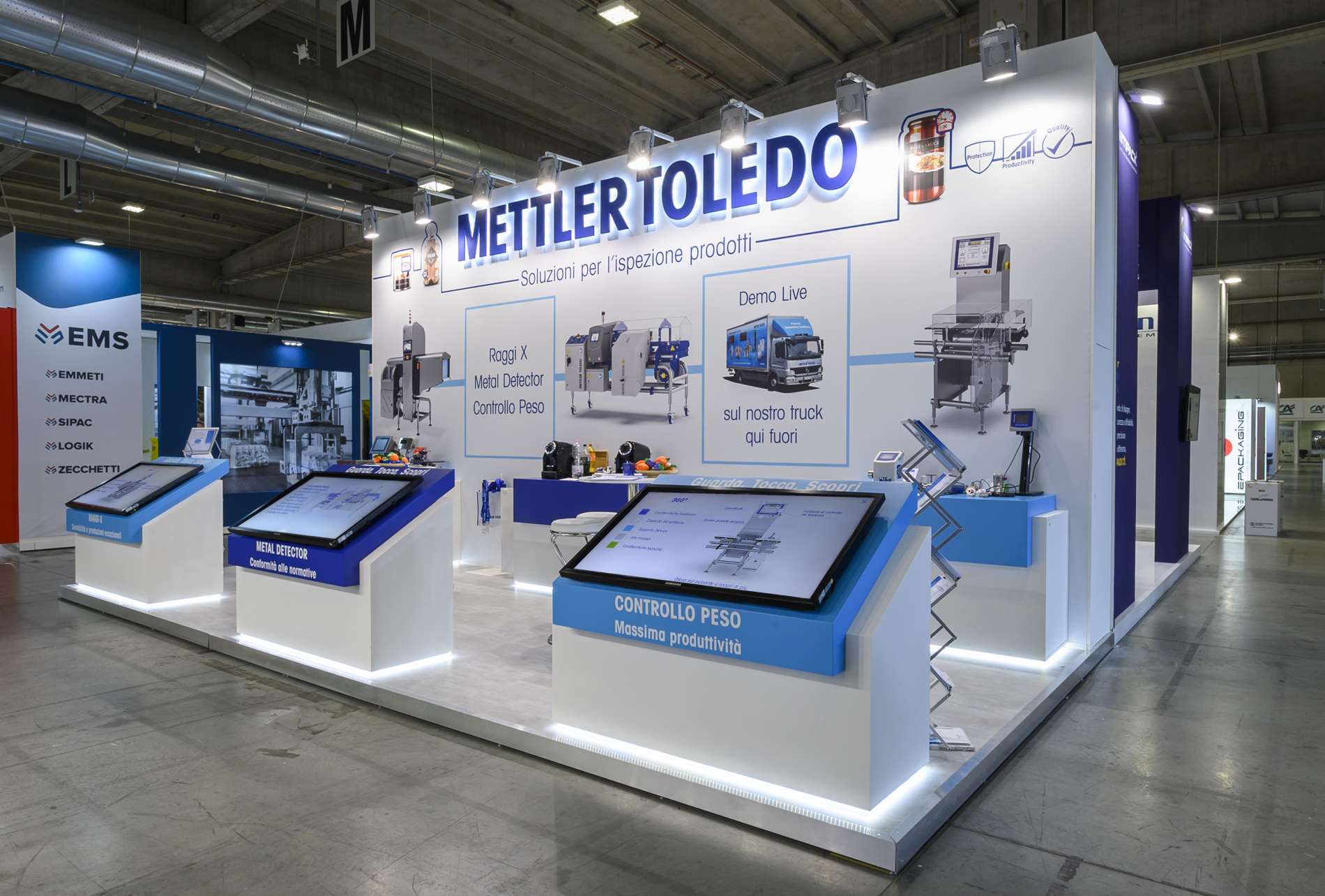 Stand personalizzato Mettler Toledo
